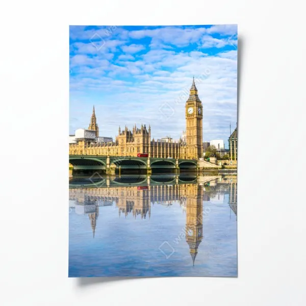 Poster leuchtendes verlauf-wellenmuster – Wallnifity®