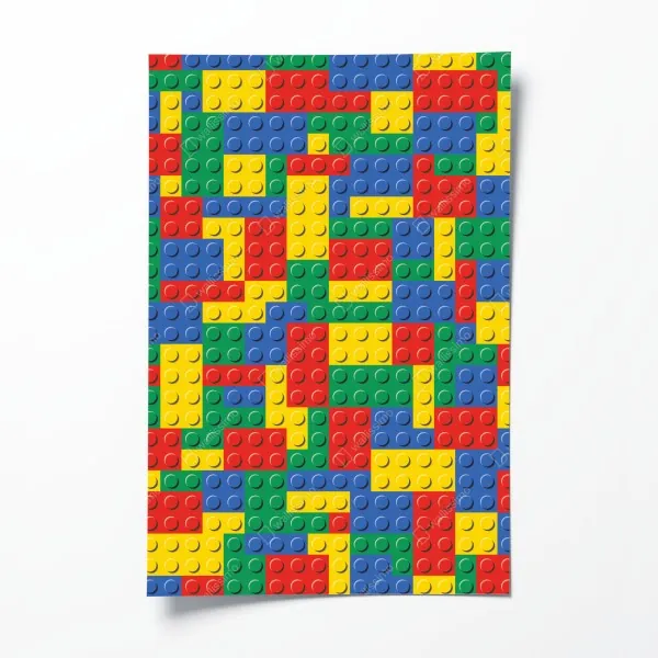 Poster sonnenbeschienene wiese mit landweg bei sonnenuntergang – Wallnifity®