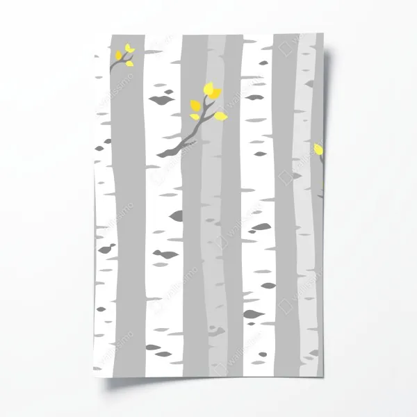 Poster weißer marmor mit goldenen adern – Wallnifity®