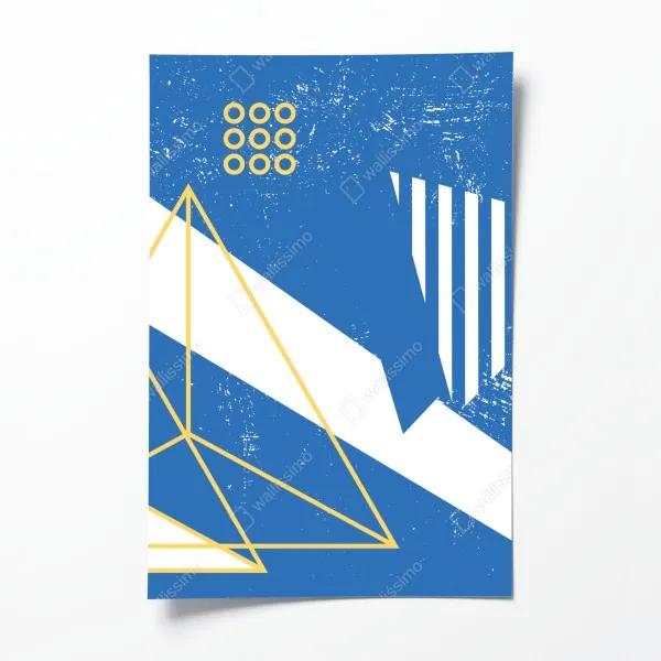 Poster boho aquarell-panda mit federn – Wallnifity®