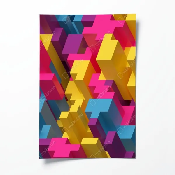 Poster bunte kanalhäuser von Burano – Wallnifity®