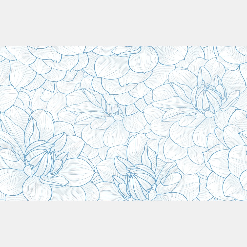 Poster zartes blaues blumenmuster – Wallnifity® Poster zartes blaues blumenmuster – Wallnifity®