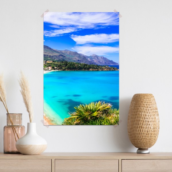 Poster türkisstrand küstenlandschaft – Wallnifity®