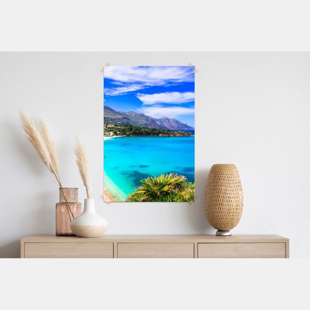 Poster türkisstrand küstenlandschaft – Wallnifity®