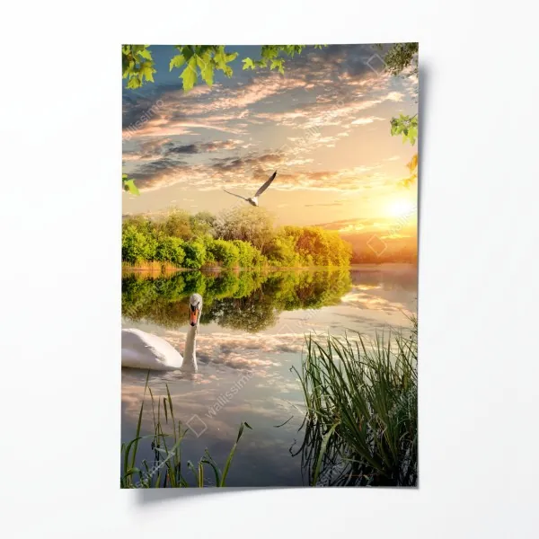 Poster Kirkjufell bei sonnenaufgang – Wallnifity®