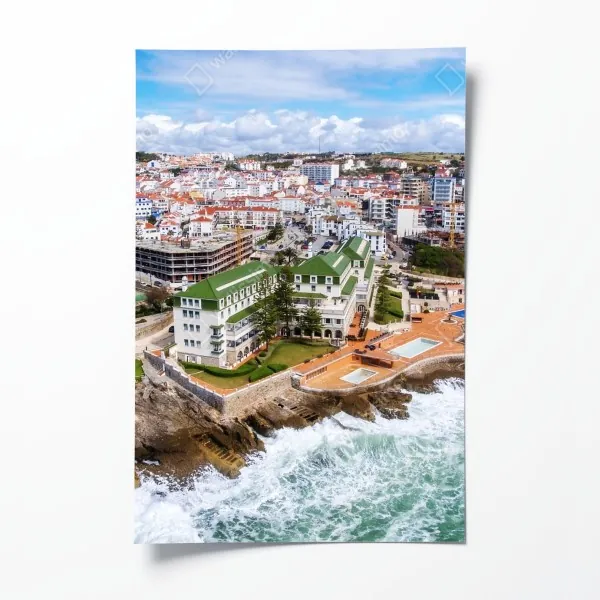 Poster zeitloses schwarz-weiß geometrisches muster – Wallnifity®