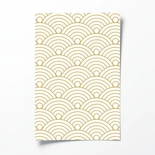 Poster moosiger wald mit bach im nebel – Wallnifity®