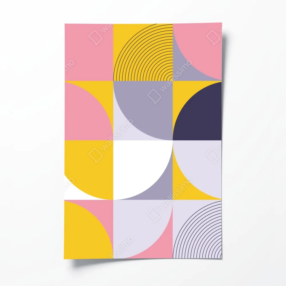 Poster pastell geometrisches muster – Wallnifity® Poster pastell geometrisches muster – Wallnifity®