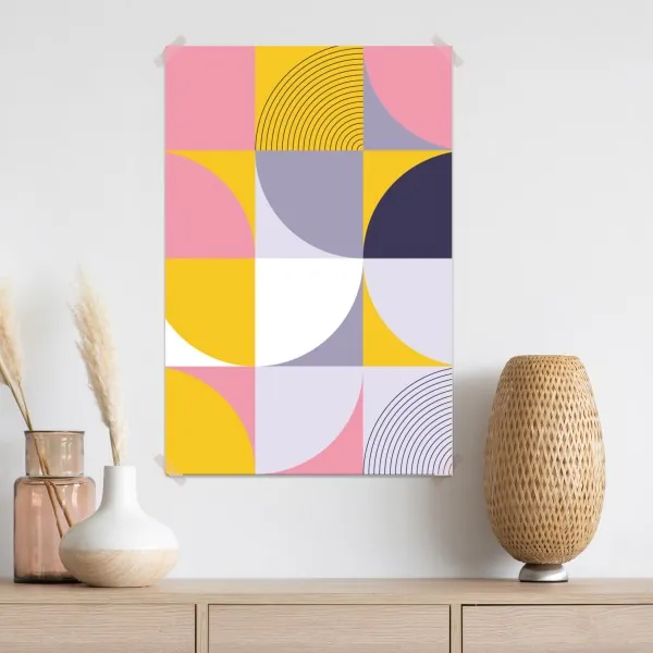 Poster pastell geometrisches muster – Wallnifity® Poster pastell geometrisches muster – Wallnifity®