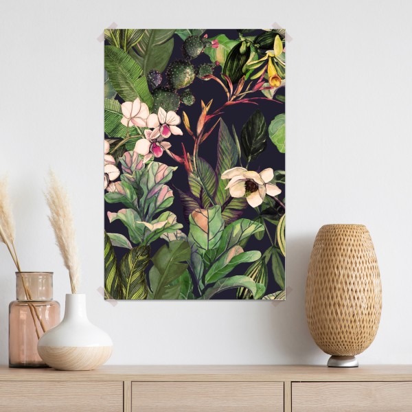 Poster tropisches aquarell botanikmuster – Wallnifity® Poster tropisches aquarell botanikmuster – Wallnifity®