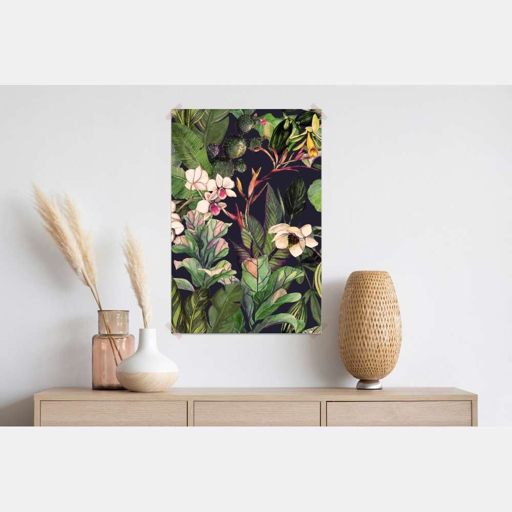 Poster tropisches aquarell botanikmuster – Wallnifity® Poster tropisches aquarell botanikmuster – Wallnifity®