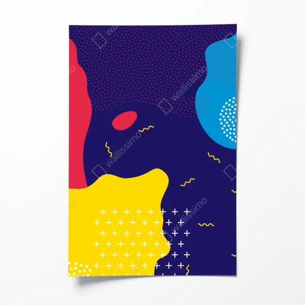 Poster lila fliederblüte mit tau – Wallnifity®