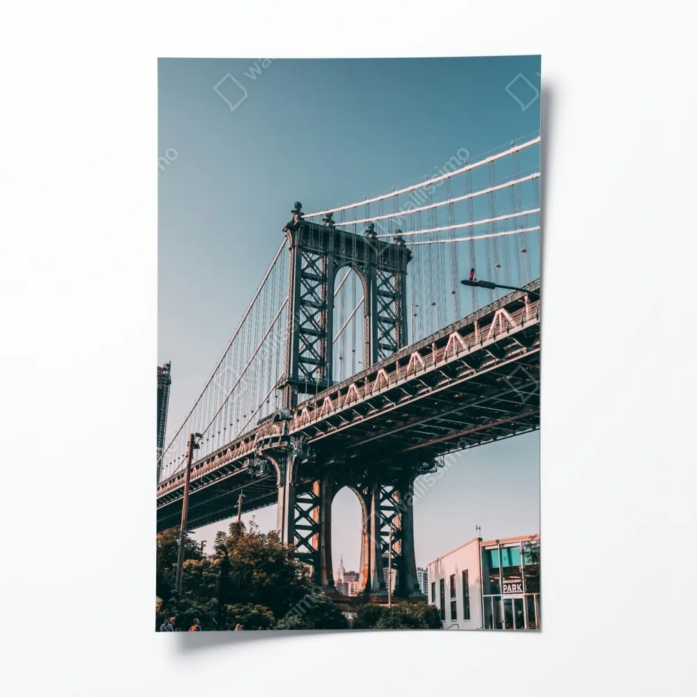 Poster Manhattan brücke in urbaner perspektive – Wallnifity® Poster Manhattan brücke in urbaner perspektive – Wallnifity®