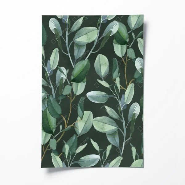 Poster panorama der nächtlichen skyline von Dubai – Wallnifity®