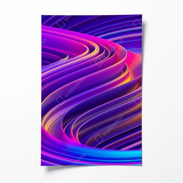 Poster warmes muster aus holzlamellen für die wand – Wallnifity®