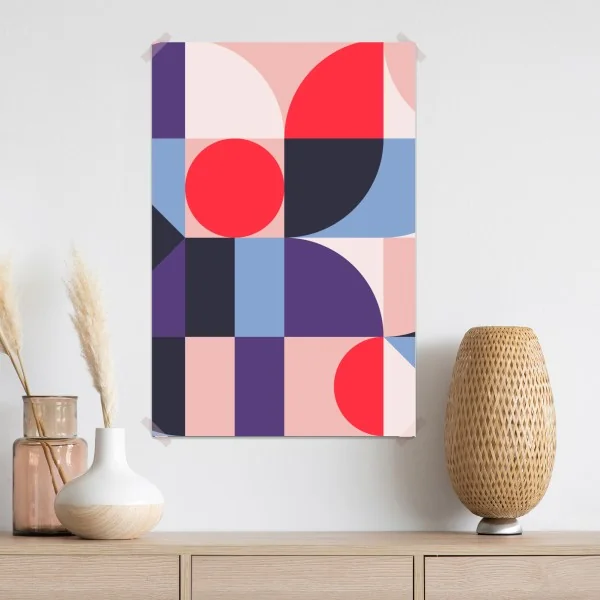 Poster geometrische pastellkomposition – Wallnifity® Poster geometrische pastellkomposition – Wallnifity®