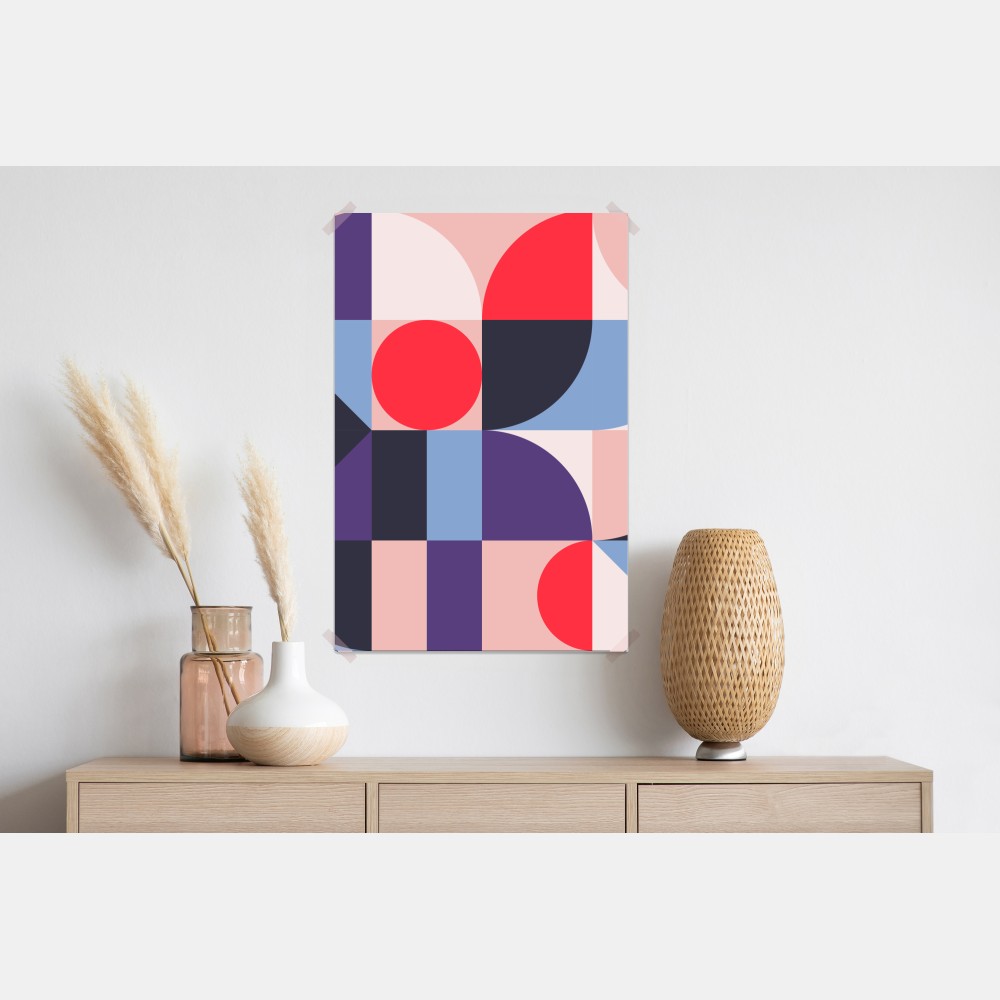 Poster geometrische pastellkomposition – Wallnifity® Poster geometrische pastellkomposition – Wallnifity®