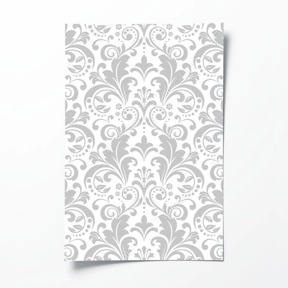 Poster elegantes graues damastmuster – Wallnifity® Poster elegantes graues damastmuster – Wallnifity®