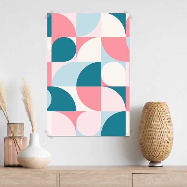 Poster pastell geometrische mosaik – Wallnifity® Poster pastell geometrische mosaik – Wallnifity®