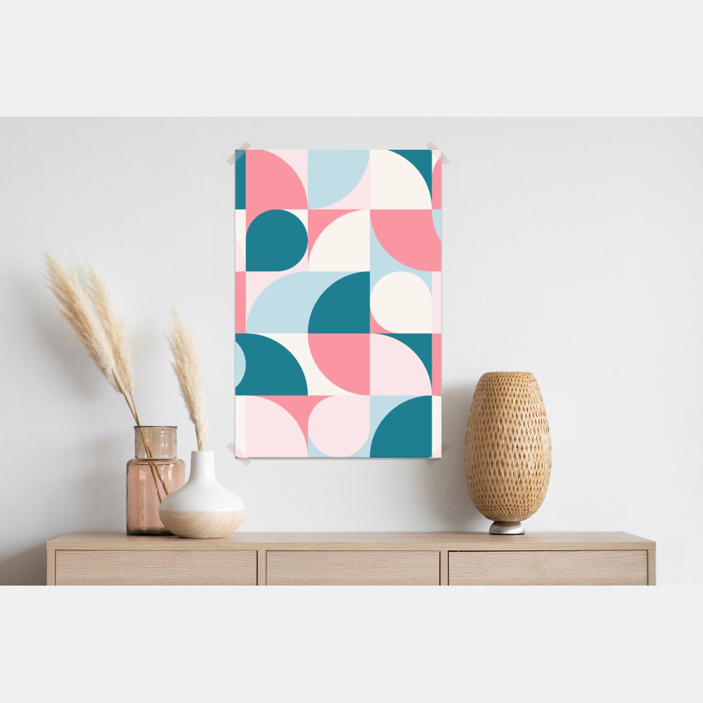 Poster pastell geometrische mosaik – Wallnifity® Poster pastell geometrische mosaik – Wallnifity®