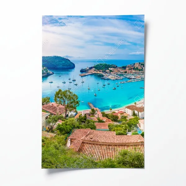 Poster goldener herbstwald am morgen – Wallnifity®