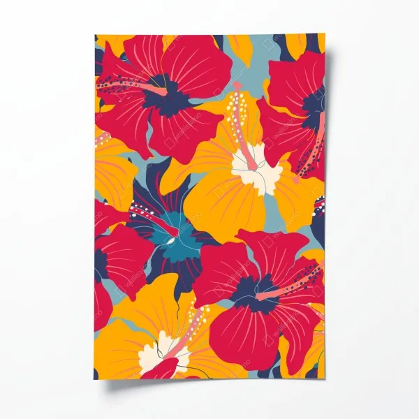 Poster goldener herbstwald am morgen – Wallnifity®