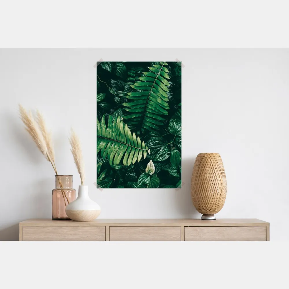 Poster üppige tropische blätter – Wallnifity® Poster üppige tropische blätter – Wallnifity®