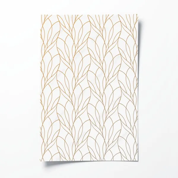 Poster weißer marmor mit goldenen adern – Wallnifity®