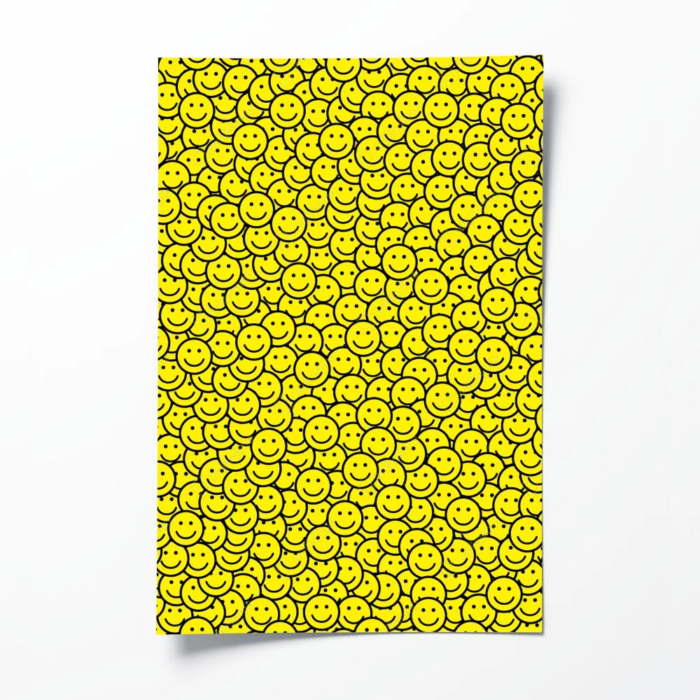 Poster fröhliches smiley muster – Wallnifity® Poster fröhliches smiley muster – Wallnifity®