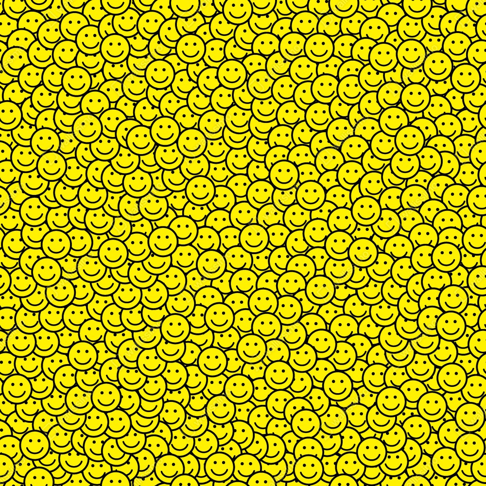 Poster fröhliches smiley muster – Wallnifity® Poster fröhliches smiley muster – Wallnifity®