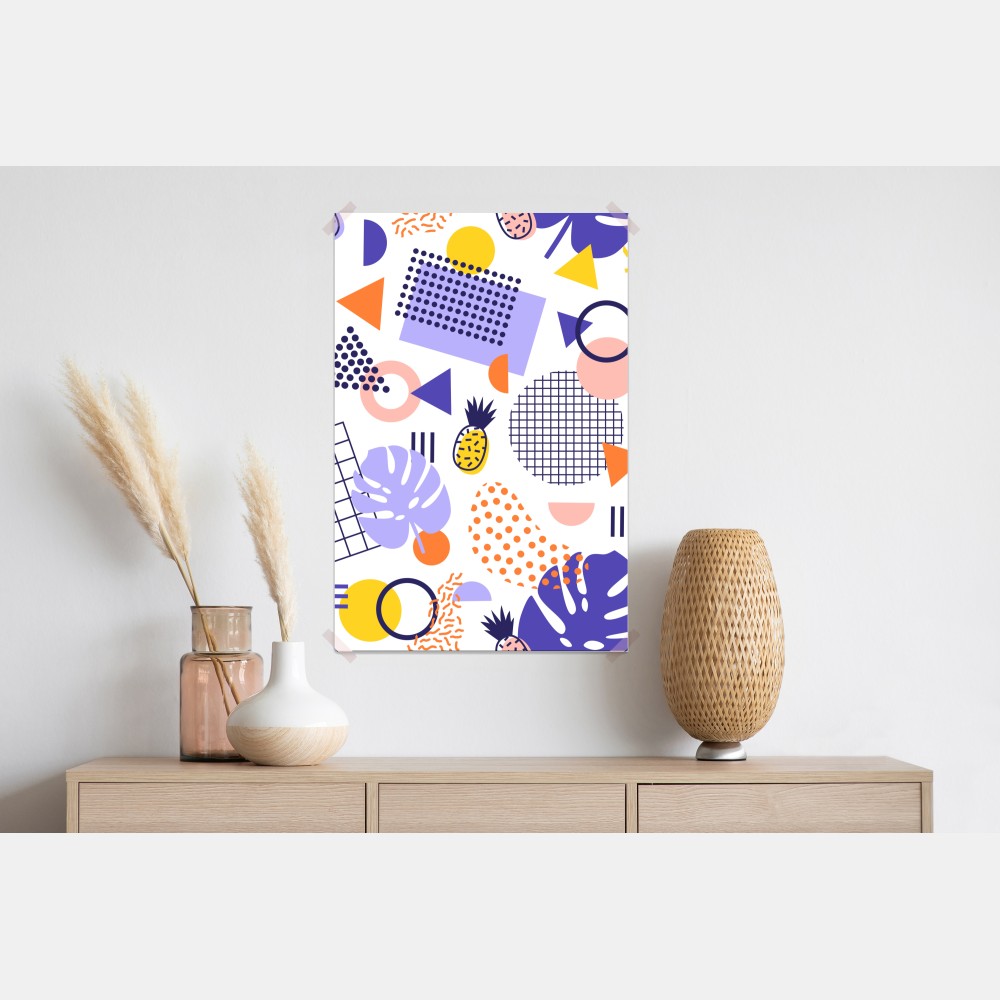 Poster verspieltes tropisches geometrisches muster – Wallnifity® Poster verspieltes tropisches geometrisches muster – Wallnifity®