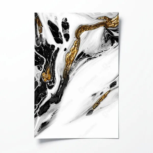 Poster Budapest skyline mit dem ungarischen Parlament am Donauufer – Wallnifity®