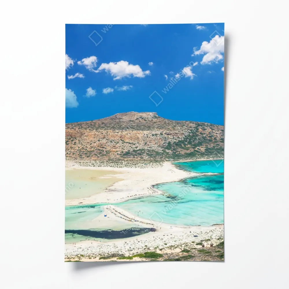 Poster Balos strand und türkislagune – Wallnifity® Poster Balos strand und türkislagune – Wallnifity®