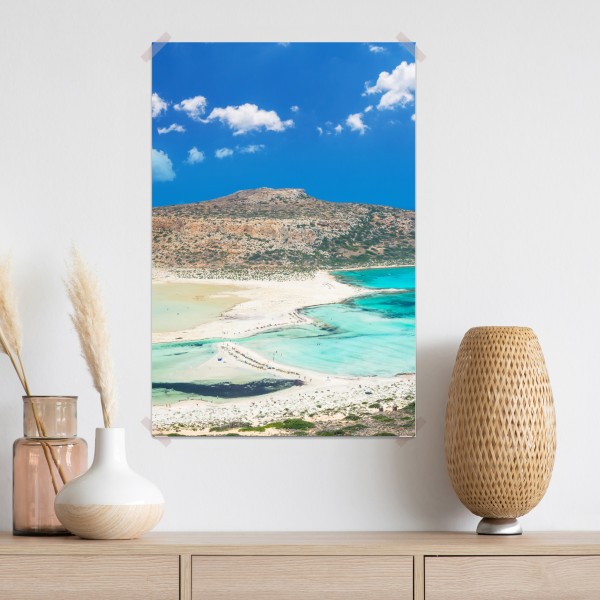 Poster Balos strand und türkislagune – Wallnifity® Poster Balos strand und türkislagune – Wallnifity®