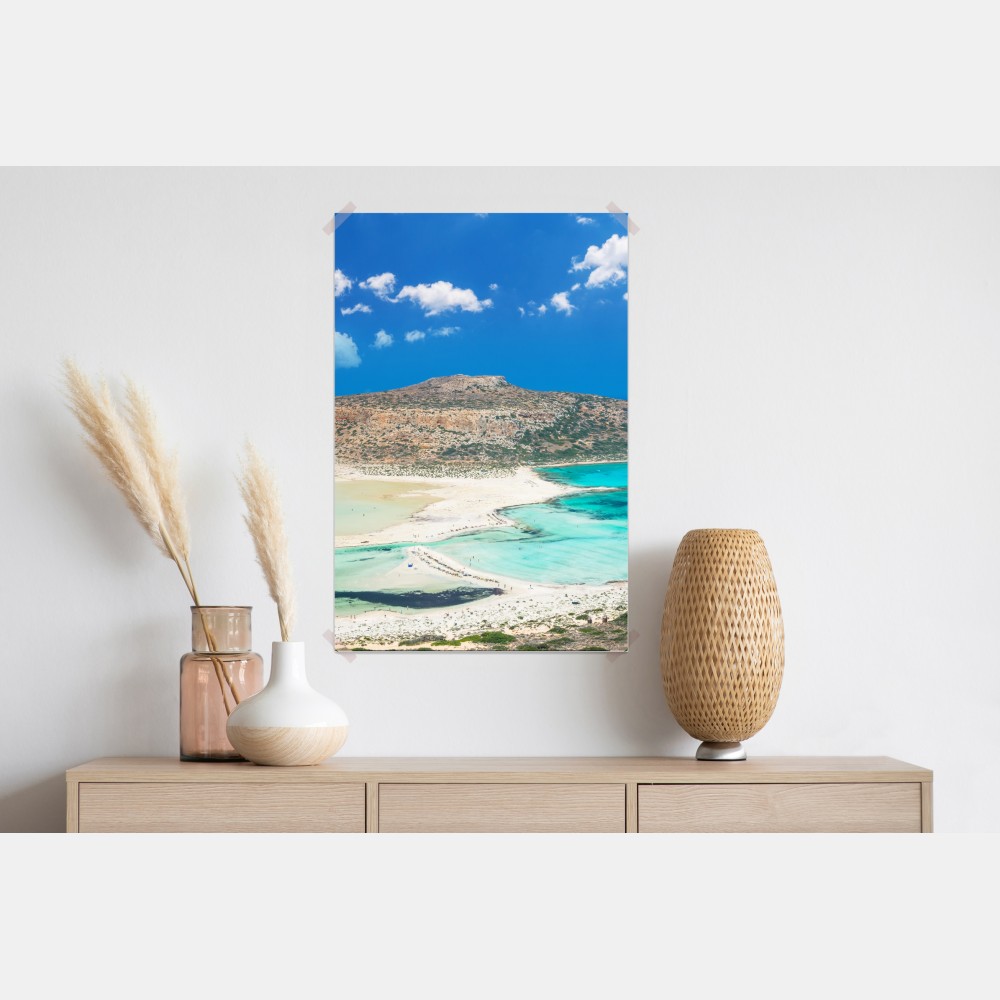 Poster Balos strand und türkislagune – Wallnifity® Poster Balos strand und türkislagune – Wallnifity®