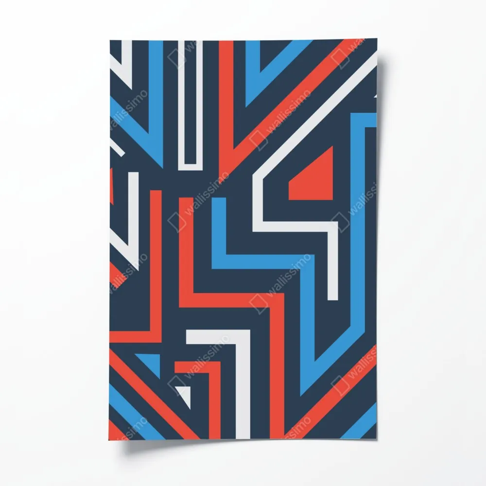 Poster fette geometrische linien – Wallnifity® Poster fette geometrische linien – Wallnifity®