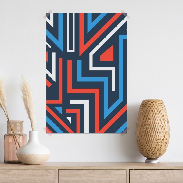 Poster fette geometrische linien – Wallnifity® Poster fette geometrische linien – Wallnifity®