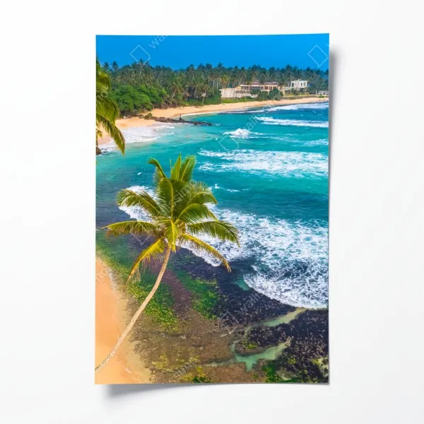 Poster lebendige violette abstrakte komposition – Wallnifity®