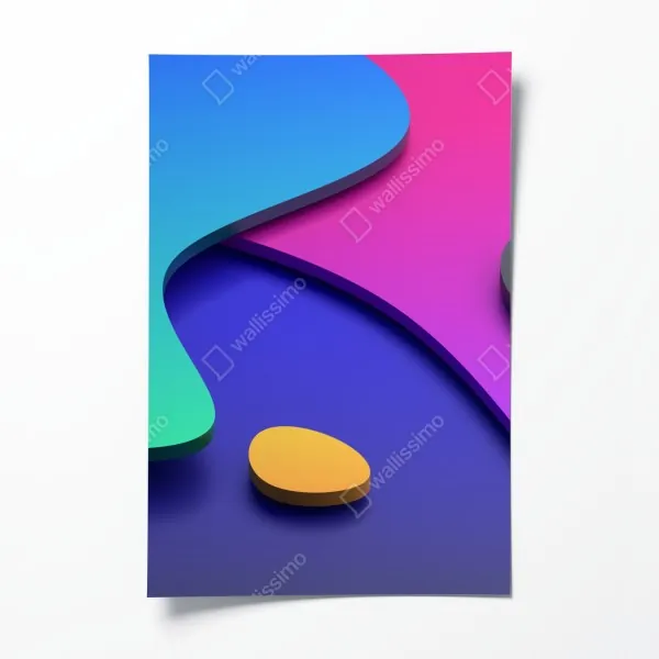 Poster warmes muster aus holzlamellen für die wand – Wallnifity®