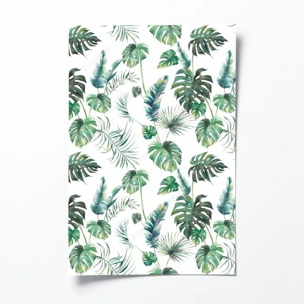 Poster zartes korallenfarbenes blumenmuster – Wallnifity®