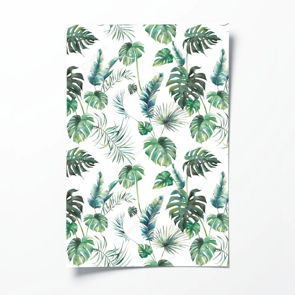 Poster aquarell tropische blätter muster – Wallnifity® Poster aquarell tropische blätter muster – Wallnifity®