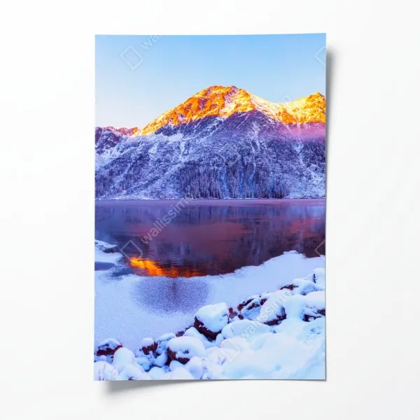 Poster lebendige stadtskyline bei dämmerung – Wallnifity®