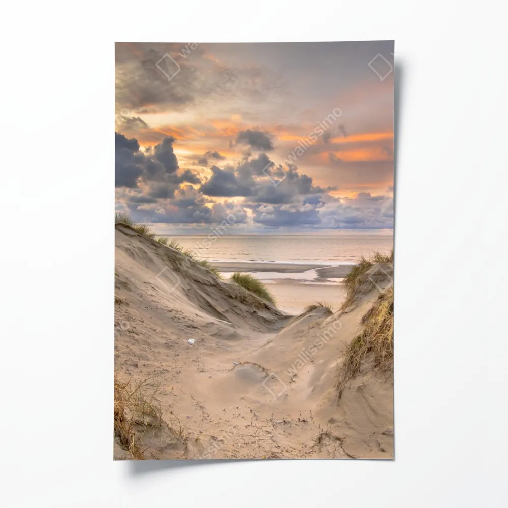 Poster sonnenuntergang über den dünen – Wallnifity® Poster sonnenuntergang über den dünen – Wallnifity®