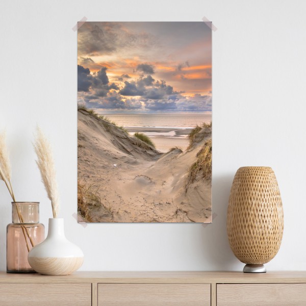 Poster sonnenuntergang über den dünen – Wallnifity® Poster sonnenuntergang über den dünen – Wallnifity®