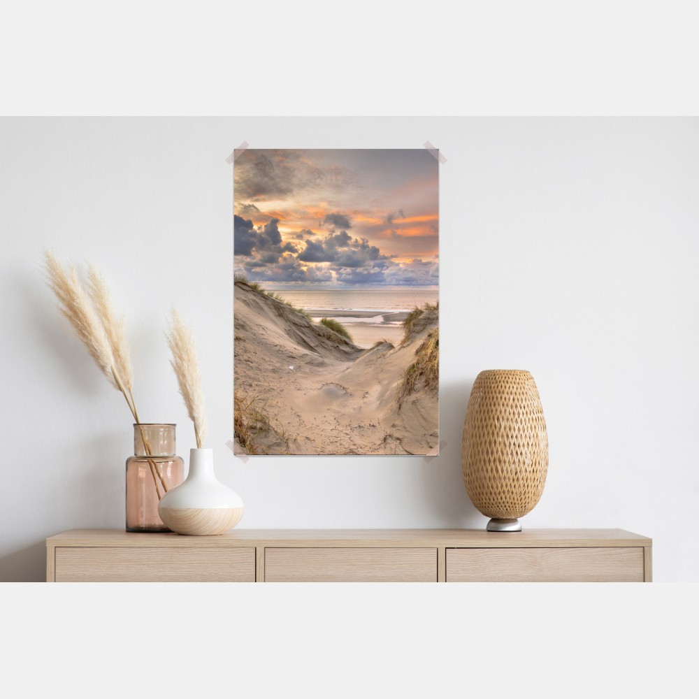 Poster sonnenuntergang über den dünen – Wallnifity® Poster sonnenuntergang über den dünen – Wallnifity®