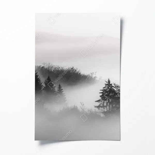 Poster Moustiers Sainte Marie reizvolle Dorfstraße in Provence – Wallnifity®