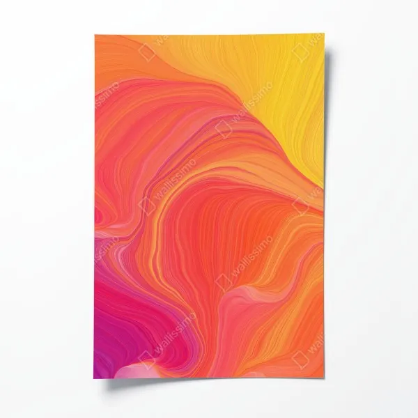 Poster türkisfarbenes küstenpanorama – Wallnifity®