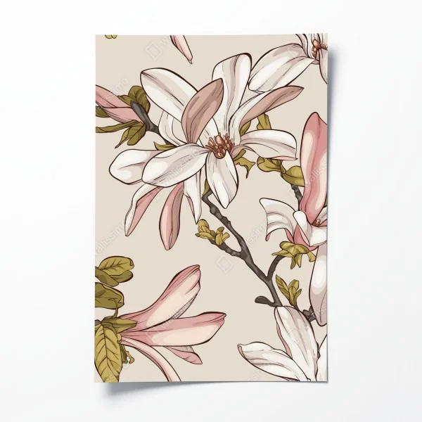 Poster Tampa skyline bei nacht – Wallnifity®