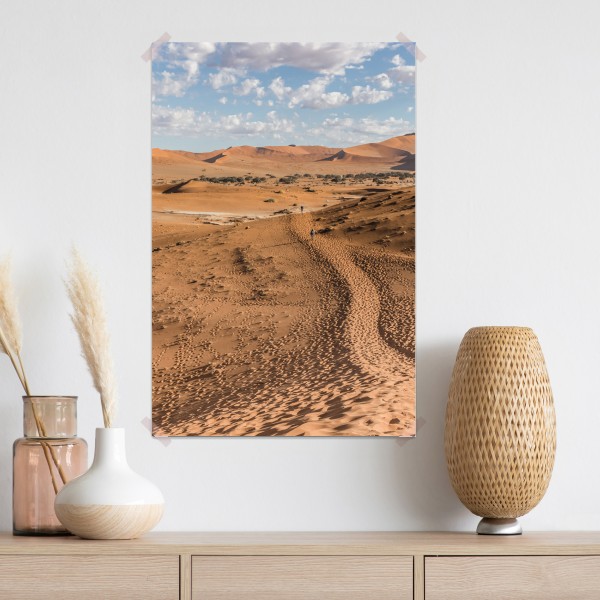 Poster weite wüstendünen unter blauem himmel – Wallnifity® Poster weite wüstendünen unter blauem himmel – Wallnifity®