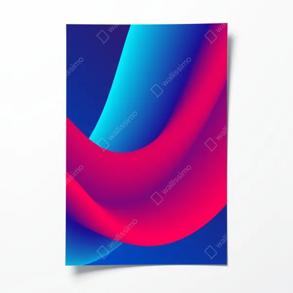 Poster üppiges grünes tal – Wallnifity®